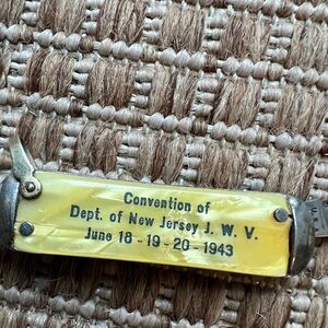 Vintage Yellow Pocket Knife